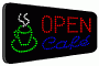 Promo LED ZNAK "OPEN CAFE"